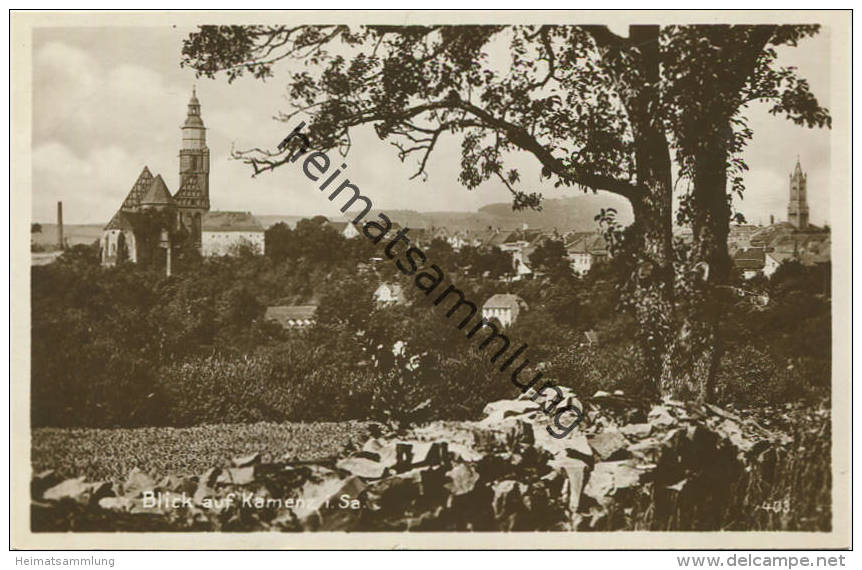 Blick Auf Kamenz - Foto-AK - Stein Verlag Dresden - Kamenz