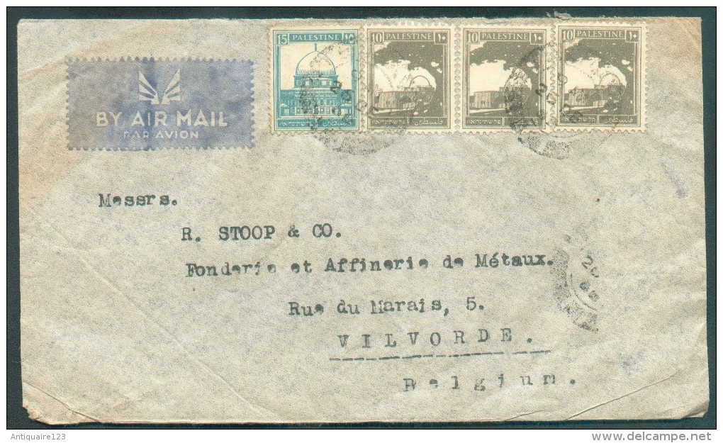 Airmail Cover To Vilvorde (BElgium) - 11384 - Palestine