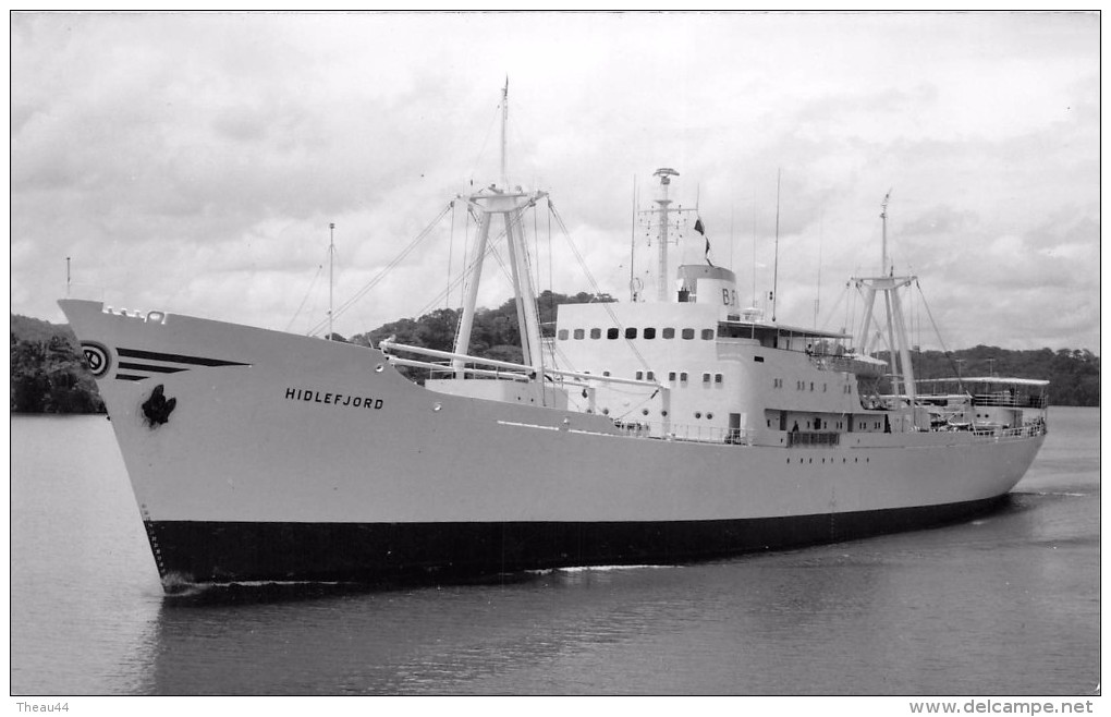 ¤¤  -  Carte-Photo Du Bateau De Commerce " HIDLEFFJORD "   -  Cargo   -  ¤¤ - Pétroliers