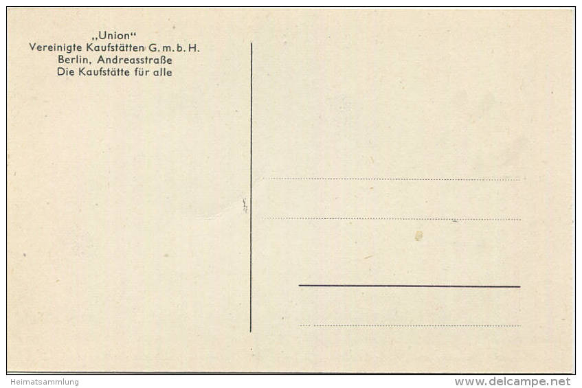 Berlin - Union Vereinigte Kaufstätten GmbH Berlin Andreasstraße - Kreuzberg