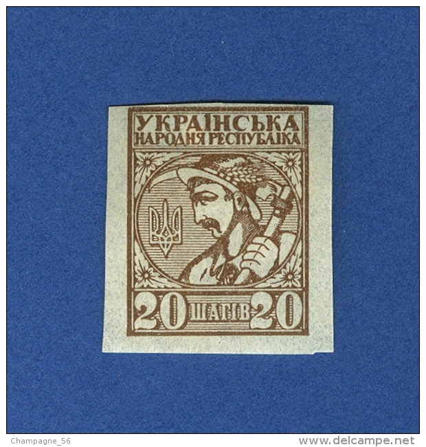 1918 N° 40 NON DENTELÉE  20 NEUF GOMME DOS CHARNIÈRE - Ukraine & Ukraine Occidentale