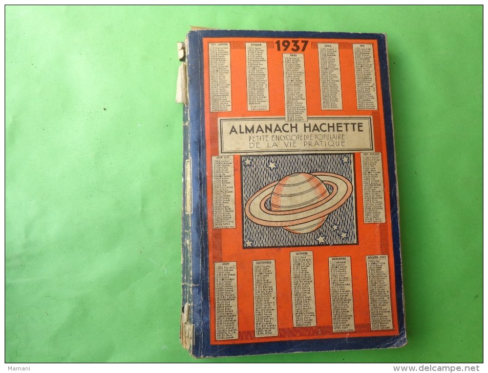 Almanach Hachette 1937--construire Un Avion Jouet-boxe Thil-lou Brouillard-trouble En Egypte-obseque Reine Astrid - Non Classificati