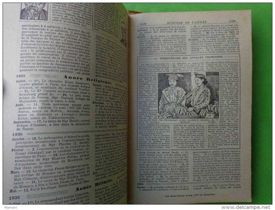 Almanach Hachette 1937--construire Un Avion Jouet-boxe Thil-lou Brouillard-trouble En Egypte-obseque Reine Astrid - Non Classificati