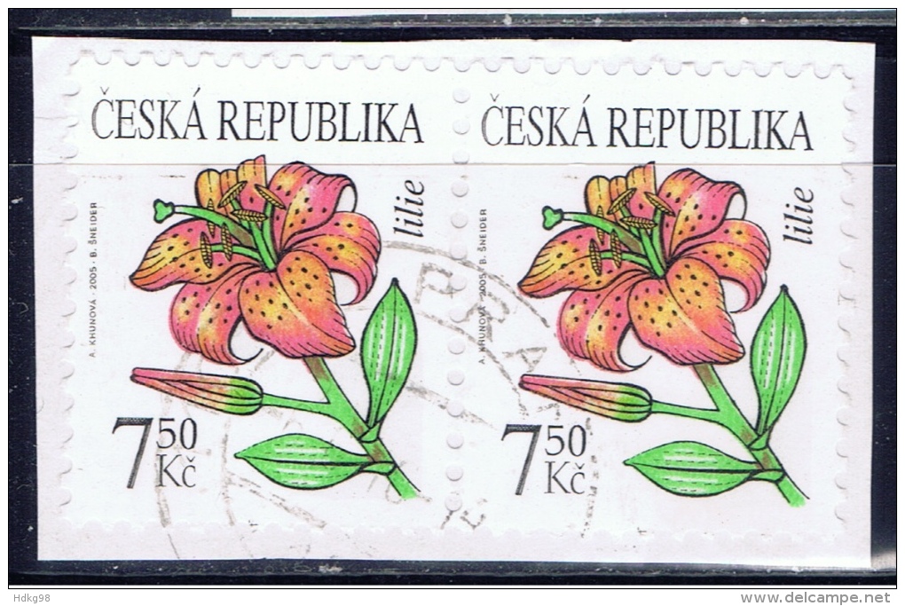 CZ+ Tschechei 2005 Mi 422 Lilie - Used Stamps