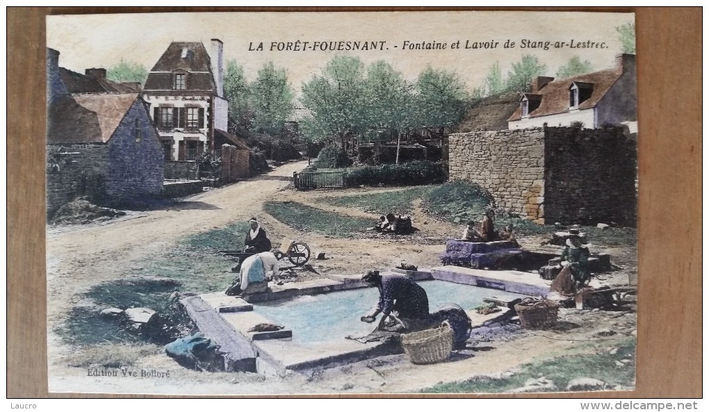 La Forêt Fouesnant.fontaine Et Lavoir De Stang Ar Lestrec. Édition Vve Bollore - La Forêt-Fouesnant