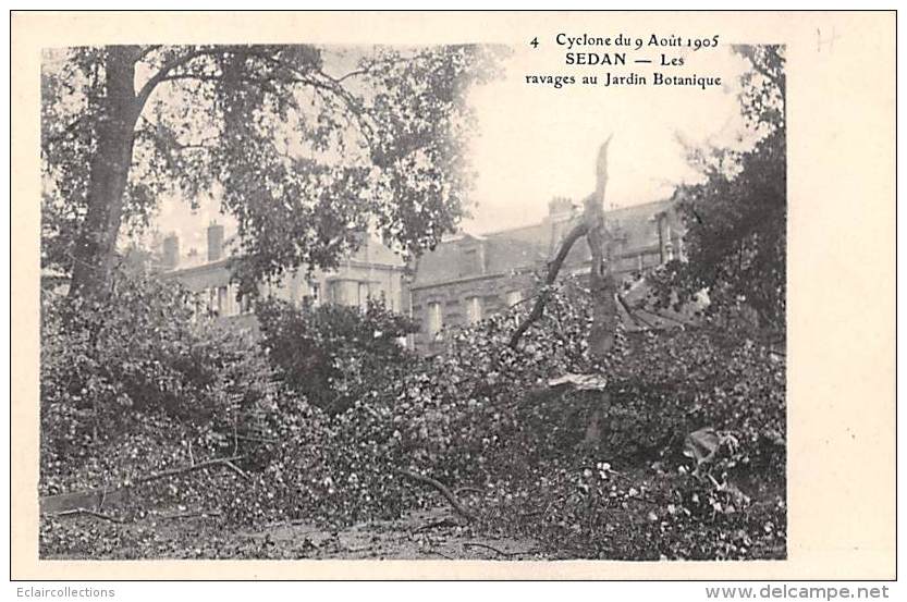 Sedan   08        Cyclone De 1905. Le Jardin Botanique - Sedan