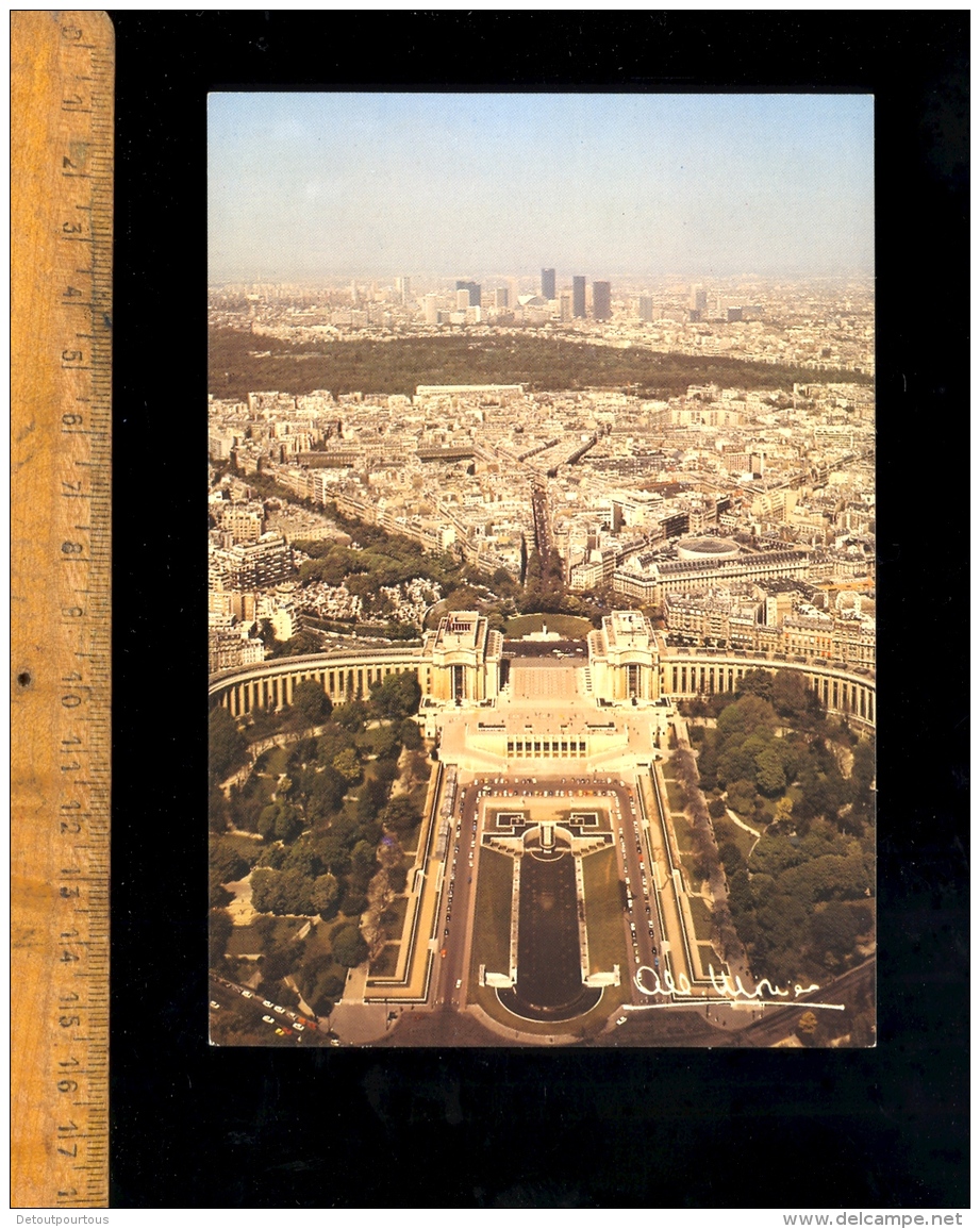 PARIS 75016 : Vue Depuis Le Palais De Chaillot Jusqu'aux Tours De La Défense Par Albert Monier - District 16