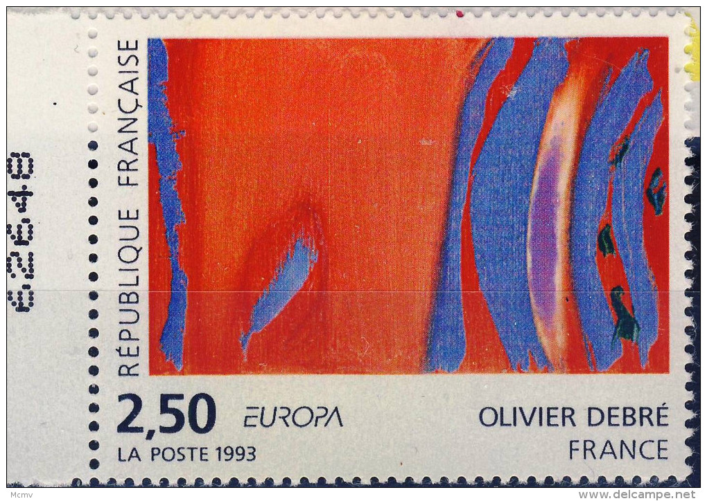 2797  EUROPA TABLEAU De O DEBRE NEUF** ANNEE 1993 Bord De Feuille Et Numeroté - Nuovi