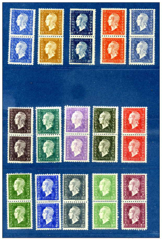 Neufs - Etat: **  France  30 Timbres  YT Marianne De Dulac  Année 1944    P 996 - Unused Stamps