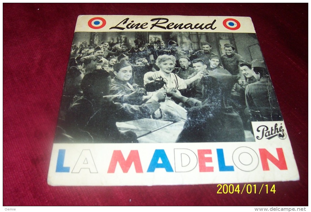 LINE RENAUD ° LA MADELON   + 3 TITRES - Autographes