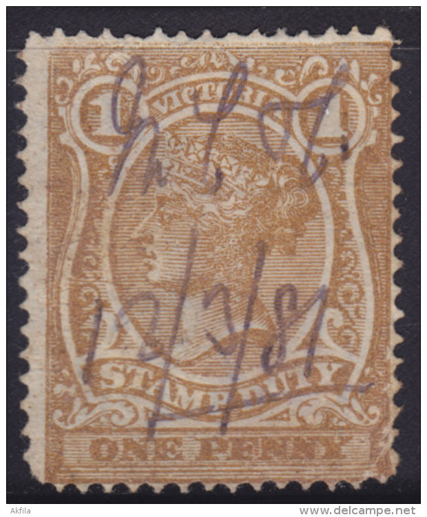 4538. Australia - Victoria, Old Revenue Stamp - Revenue Stamps