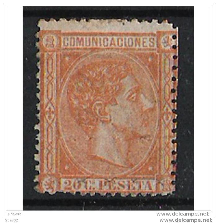 ES165STV-LFT***165S.España.Spain. Espagne.REY ALFONSO Xll .1875.(Ed 175**)  Sin  Charnela - Nuevos