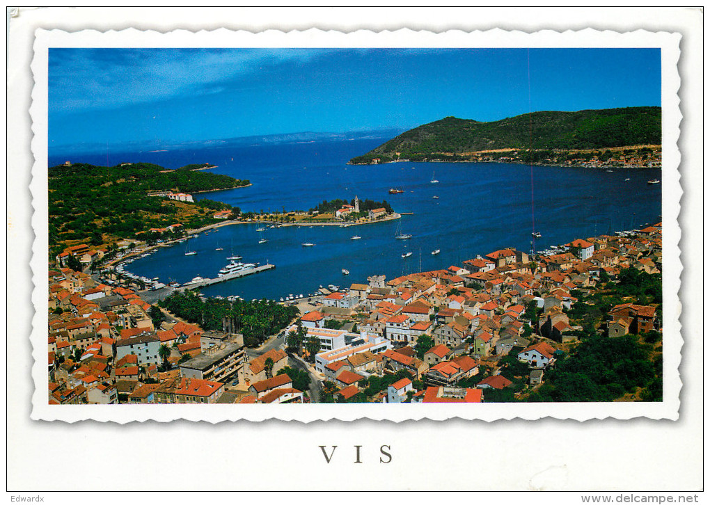 Vis, Croatia Postcard Posted 2011 Stamp - Croatia