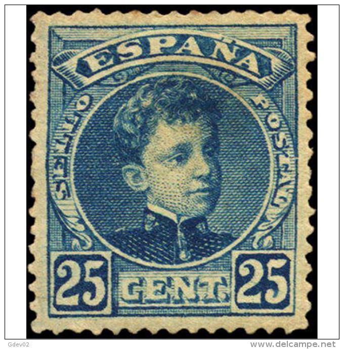 ES248STV-LFT***248STCFR.España.Spain. Espagne.REY ALFONSO Xlll CADETE .1901.(Ed 248**)  Sin  Charnela - Familias Reales