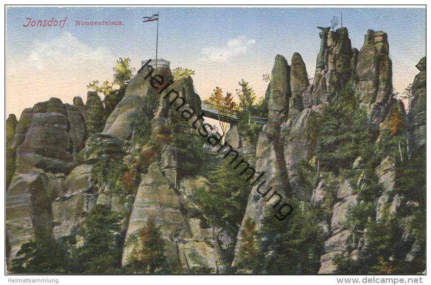 Jonsdorf - Nonnenfelsen - Verlag E. Wagner Söhne Zittau - Jonsdorf