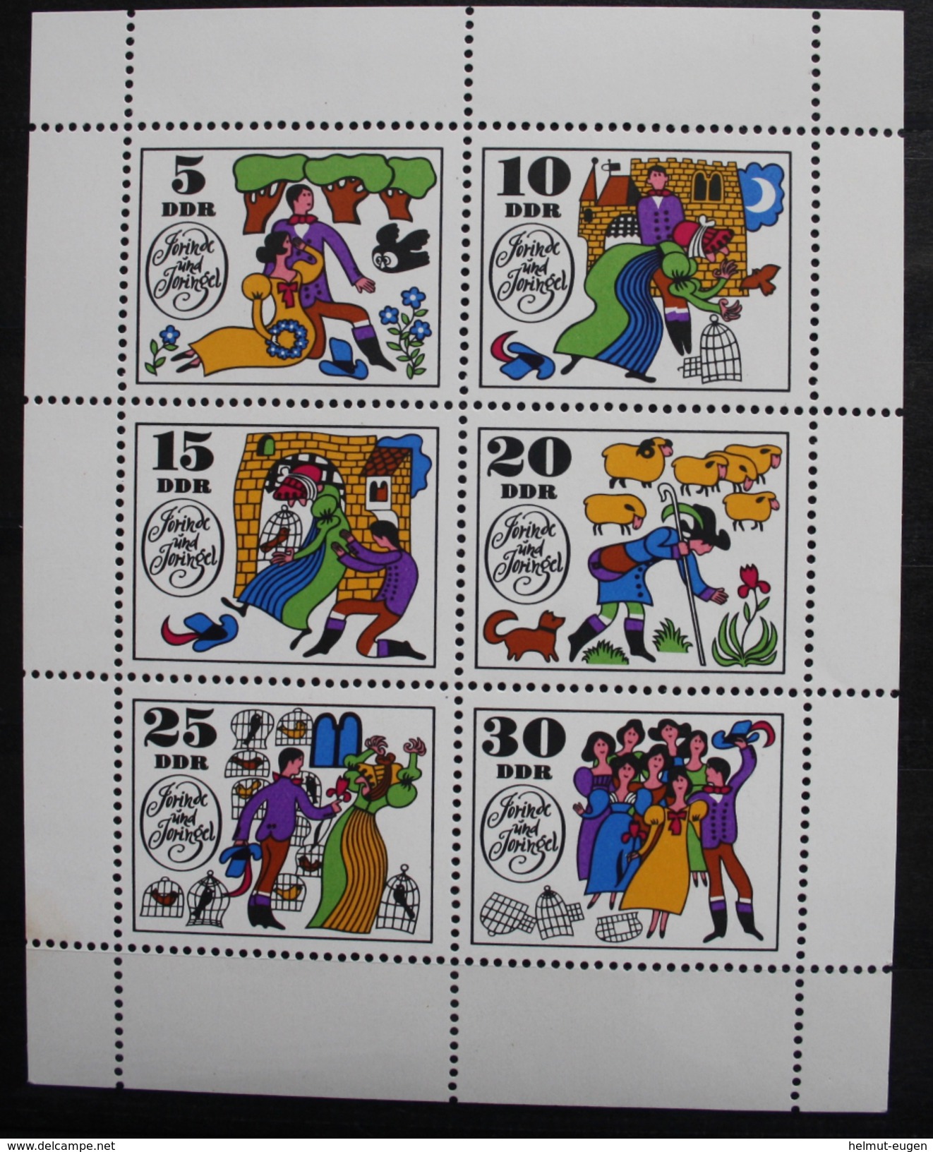 MiNr. 1450 - 1455 Deutschland Deutsche Demokratische Republik 1969, 18. März. Märchen (IV): Jorinde Und Joringel.  Bläse - 1950-1970