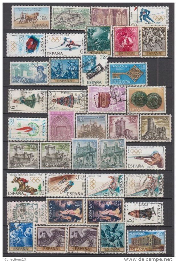 ESPAGNE - Lot De +675 Timbres Obli Et * - Collections