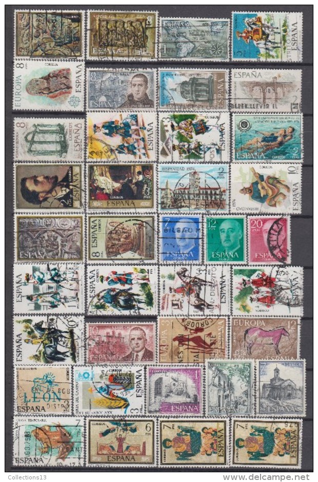 ESPAGNE - lot de +675 timbres obli et *