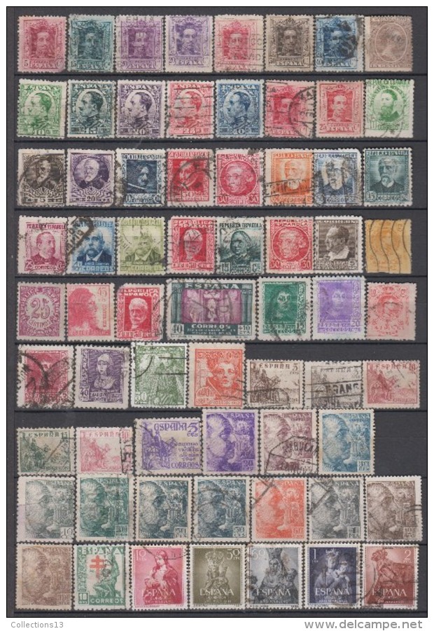 ESPAGNE - lot de +675 timbres obli et *