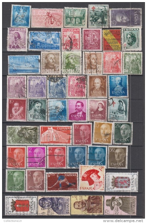 ESPAGNE - lot de +675 timbres obli et *