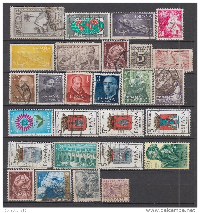 ESPAGNE - lot de +675 timbres obli et *