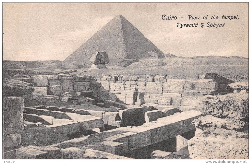 ¤¤  -  EGYPTE    -   LE CAIRE   -  CAIRO  -  View Of The Tempel  -  Pyramid & Sphynx   -  ¤¤ - Cairo