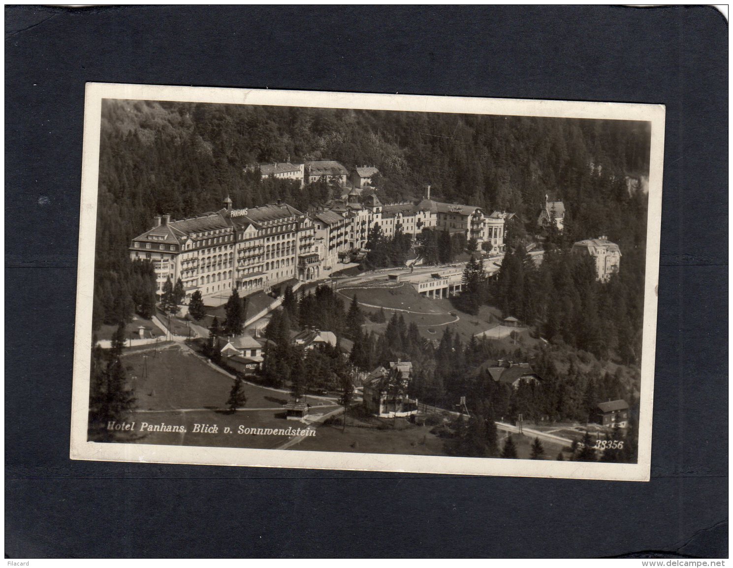 63651   Austria,   Hotel Panhans,  Blick V.  Sonnwendstein,  VG  1933 - Semmering