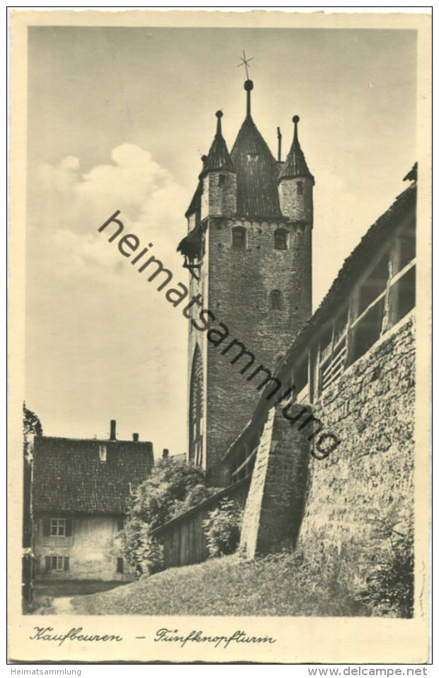 Kaufbeuren - Fünfknopfturm - Foto-AK - Verlag Schön Kaufbeuren - Gel. 1942 - Kaufbeuren