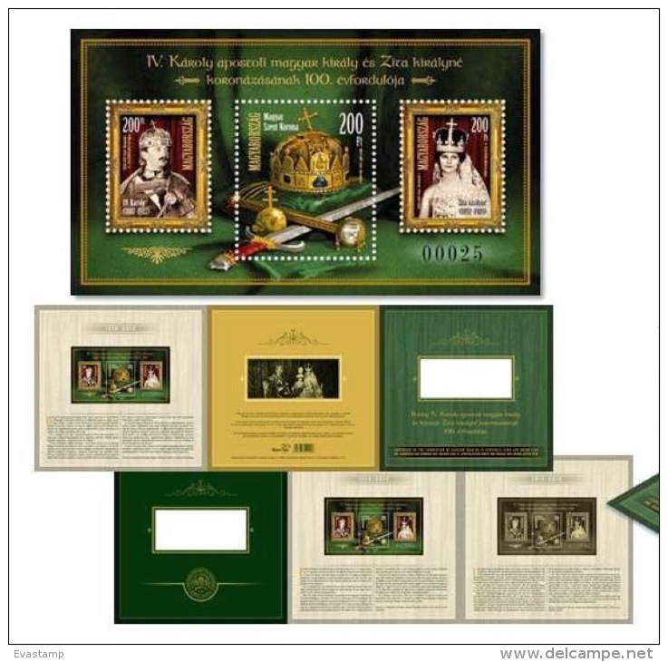 HUNGARY - 2016. Exclusive SET Hungarian Saints And Blesseds / Cent.of The Coronation King Charles IV. And Queen Zita - Ongebruikt