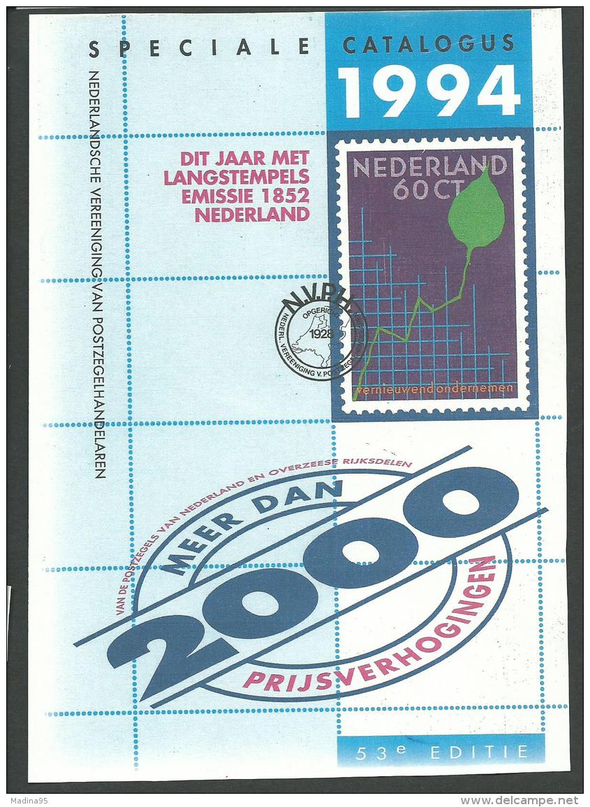 PAYS-BAS: NVPH, Spéciale Catalogus 1994, Broché 575 Pages. TB - Andere & Zonder Classificatie