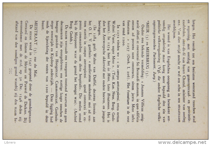 Antwerpen / Antwerpsch Straatnamenboek / Prims en Verbeeck / 1926. Softcover, 352 pagina´s, in goede conditie.