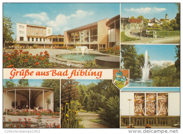 48133- BAD AIBLING- SPA TOWN, SANATORIUM, FOUNTAIN, PARK - Bad Aibling