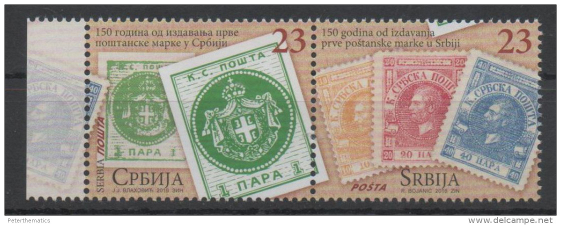 SERBIA, 2016, MNH,STAMP ON STAMP,2v - Stamps On Stamps