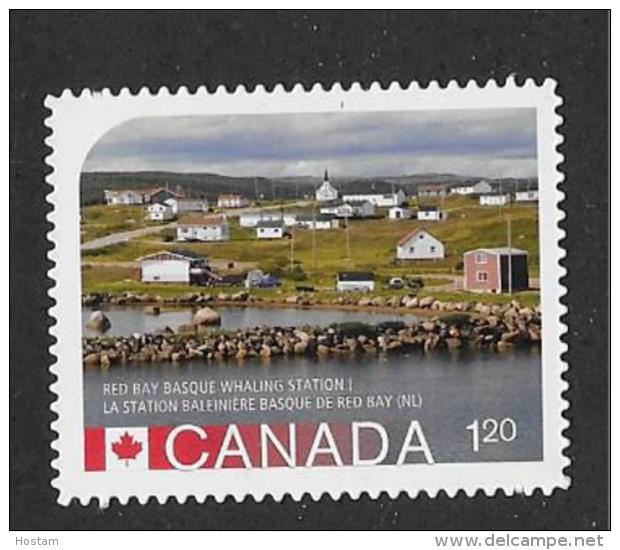 CANADA  2015. #2846i, UNESCO: Red Bay Basque Whaling Station NL. DIE CUT From Quaterly Pack - Francobolli (singoli)