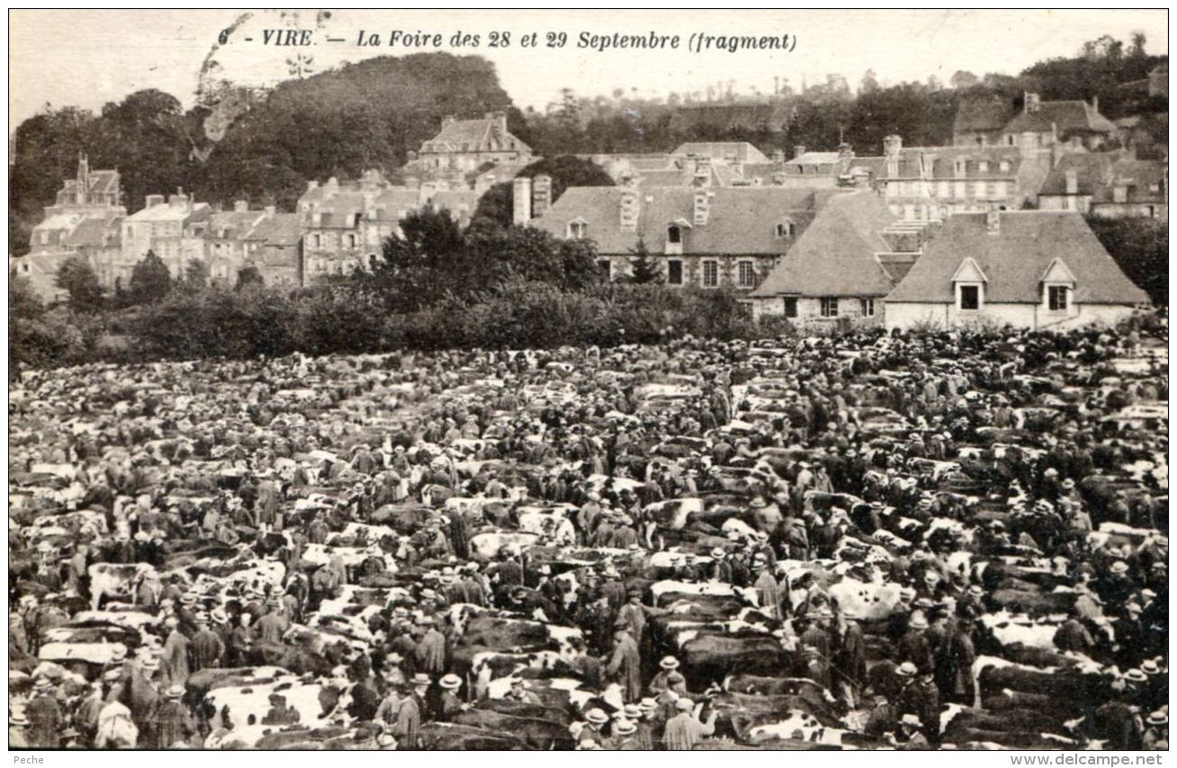 N°62 F -cpa Vire -la Foire Des 28 Et 29 Septembre- - Ferias