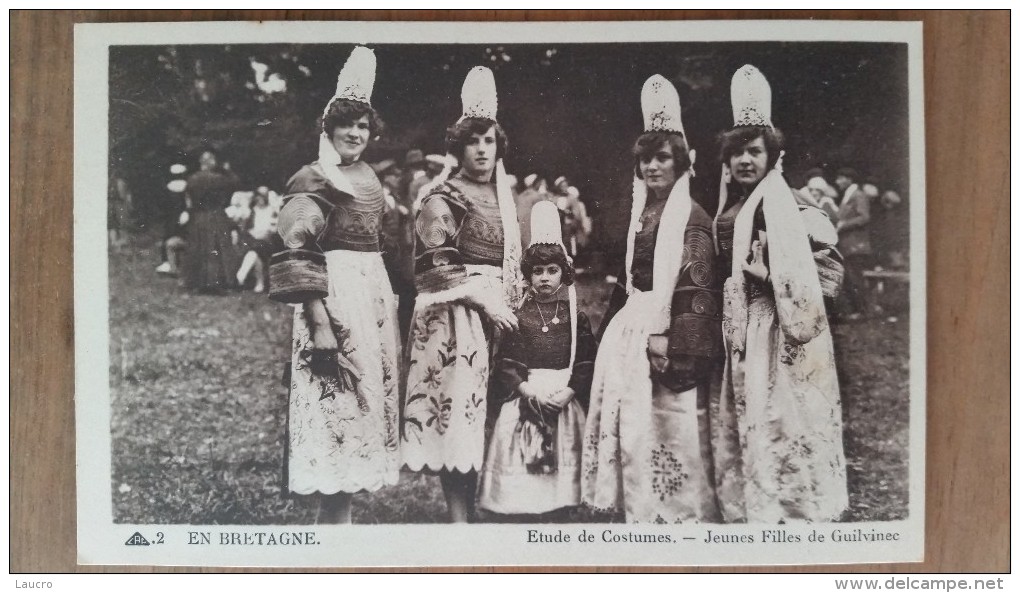 Guilvinec.étude De Costumes.jeunes Filles.coiffes. CAP N ° 2 - Guilvinec