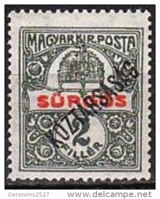 HUNGARY 1918 SURGOS History REPUBLIC (overprint) - Fine Set MNH - Unused Stamps