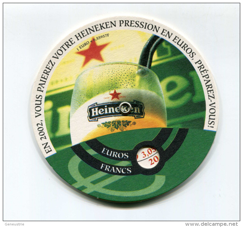 Convertisseur D'euro Sous-bock "Bière Heineken" 2002 - Sin Clasificación