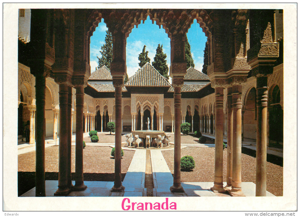 Alhambra, Granada, Spain Postcard Posted 2000 ATM Meter - Granada