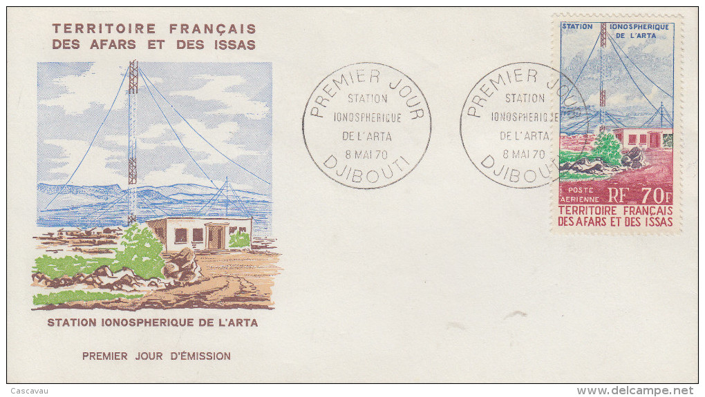 Enveloppe  1er  Jour  TERRITOIRE  FRANCAIS  Des  AFARS  Et  ISSAS     Station  De  L´ ARTA   1970 - Otros & Sin Clasificación