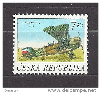 Tschechische Republik  Czech Republic 1996 MNH ** Mi 127 Sc 2997 Historic Aircraft, Alte Flugzeuge. - Unused Stamps