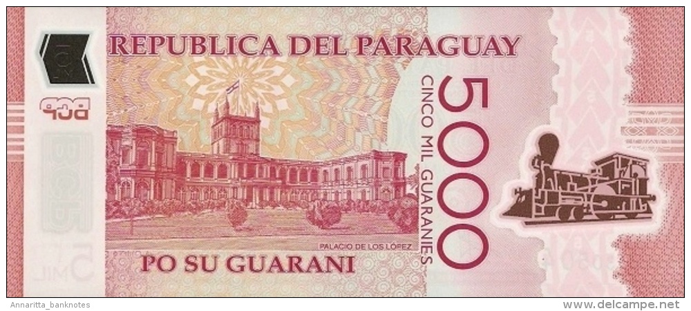 PARAGUAY 5000 GUARANIES 2011 (2013) P234 UNC  [ PY857a ] - Paraguay