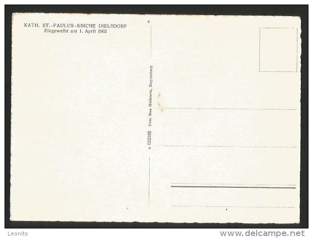 DIELSDORF ZH Kath. St.-Paulus-Kirche Innenansicht Eingeweiht 1962 - Dielsdorf