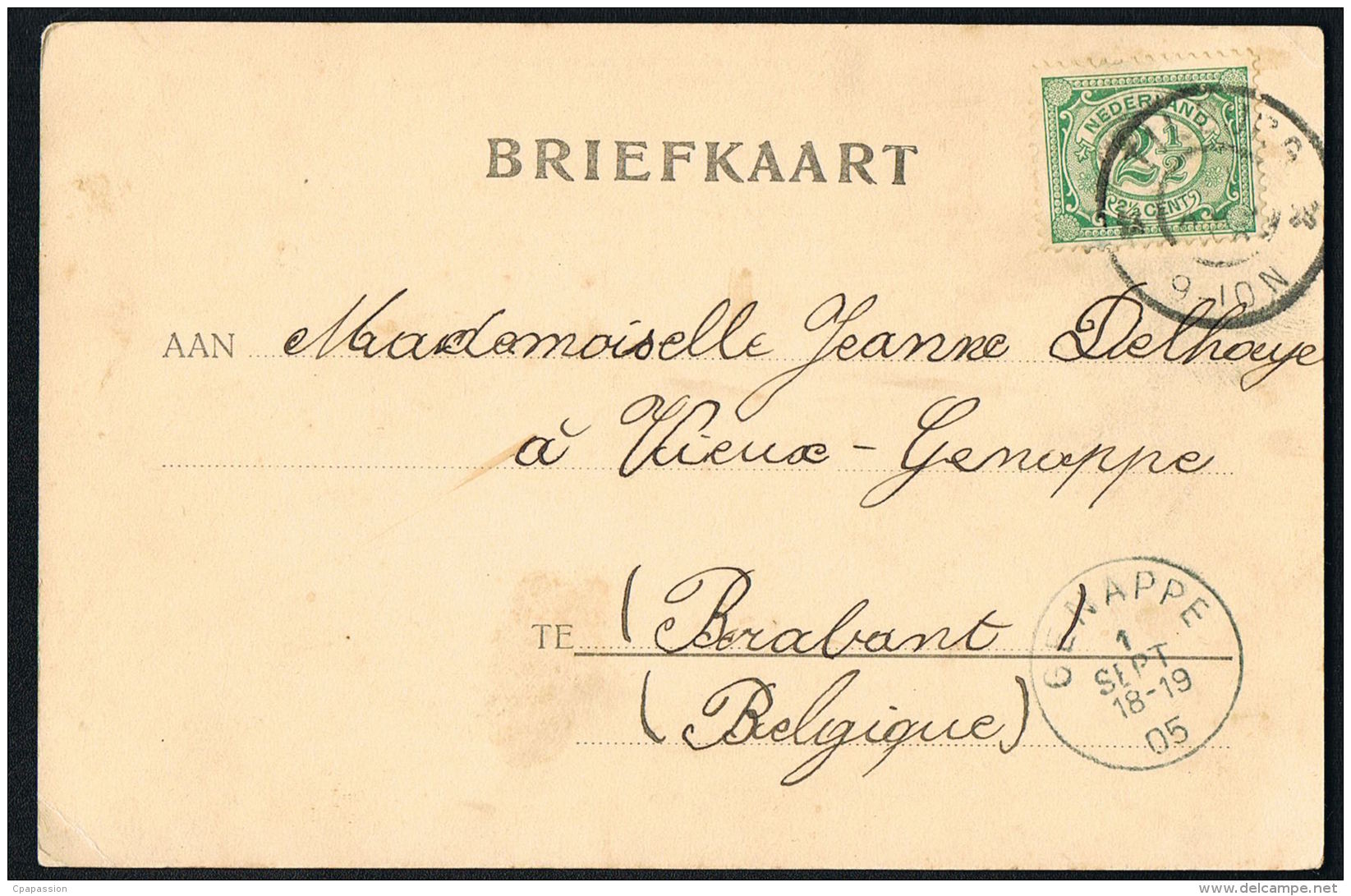 NEDERLAND -BRABANT SEPT-   TIBURG  - Markt - Voyagée 1905- Scans Recto Verso-   Paypal Sans Frais - Tilburg