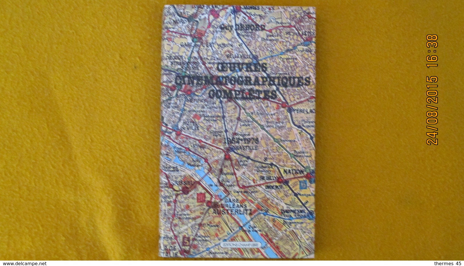 GUY DEBORD / OEUVRES CINEMATOGRAPHIQUES COMPLETES / 1952-1978 / 1ère EDITION / ED. CHAMP LIBRE. - Cinema/Televisione