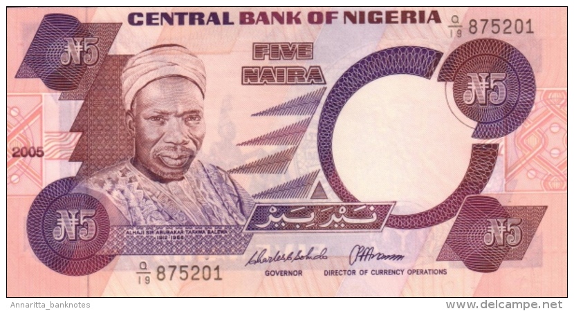 NIGERIA 5 NAIRA 2005 P-24j UNC SIGN. 16 [ NG222j ] - Nigeria