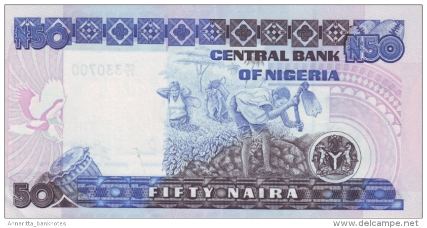 NIGERIA 50 NAIRA 2001 P-27d UNC SIGN. 14 [ NG225e ] - Nigeria