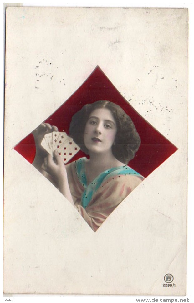 Cartes A Jouer - Femme - Carreau    (90026) - Cartes à Jouer
