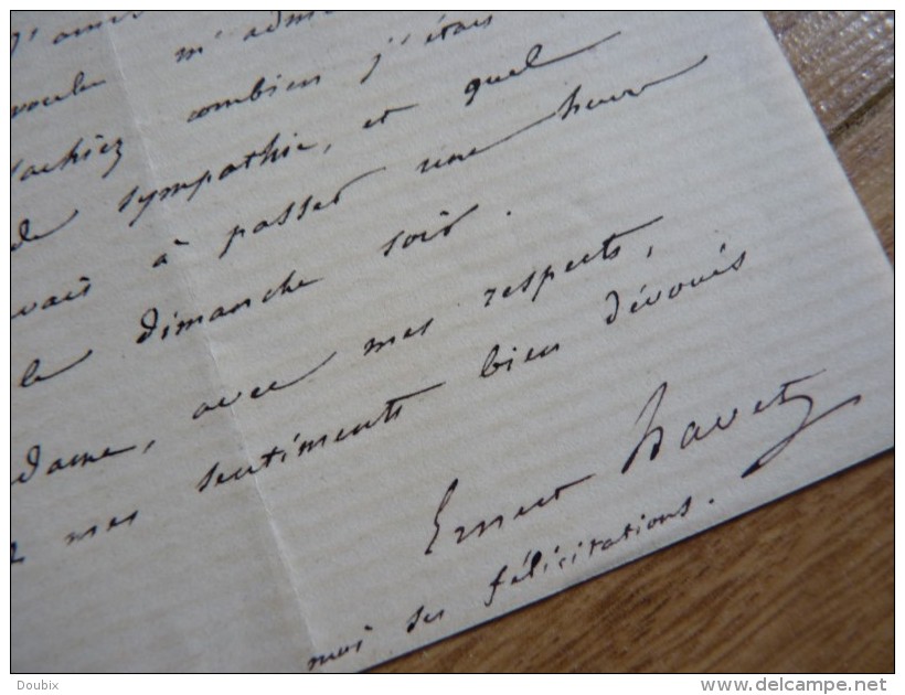 Ernest HAVET (1813-1899) Election MARCELLIN BERTHELOT à L´INSTITUT. Autographe - Autres & Non Classés