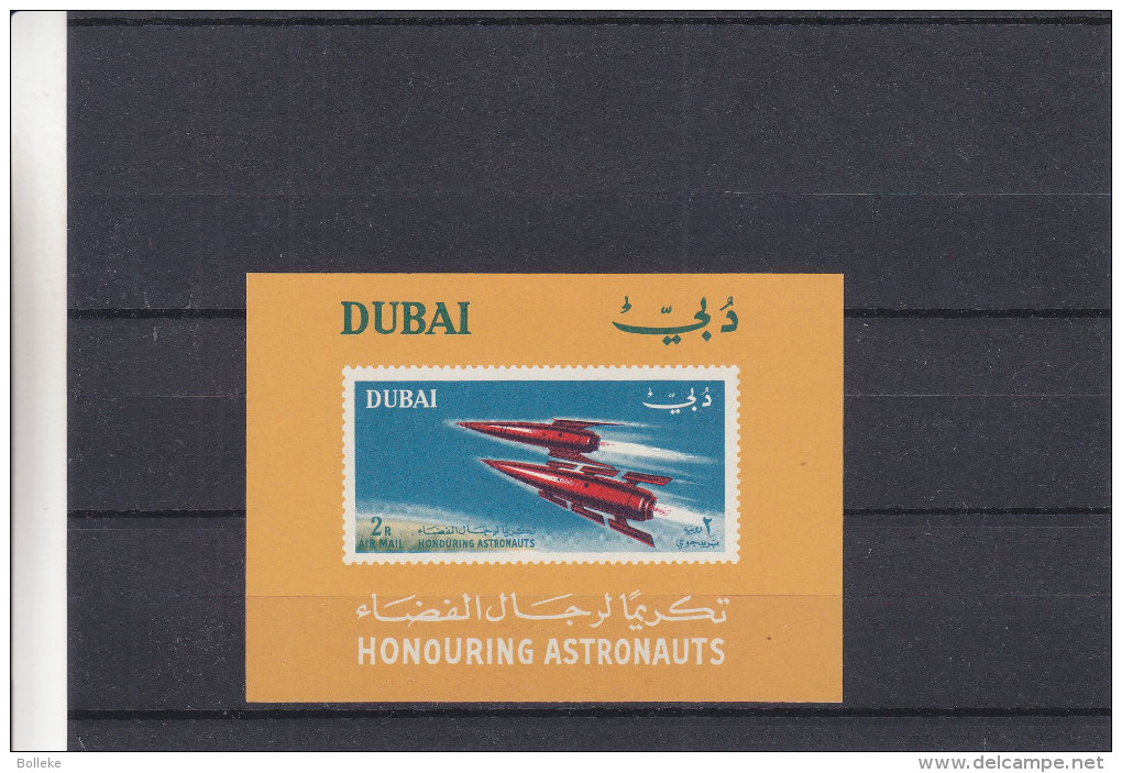 Espace - Fusée - Dubai - Yvert BF 17 ** - MNH - Valeur 8 Euros - Dubai